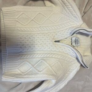 Aritzia Cream Cable Knit Turtleneck Sweater